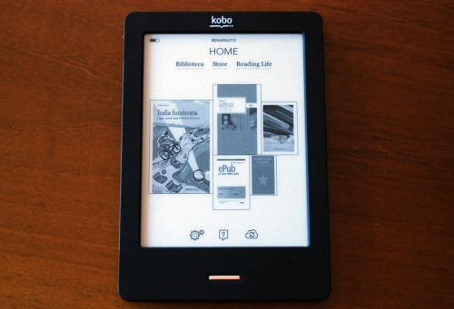Kobo Touch Schermata principale