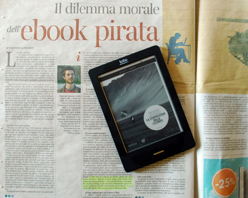 Articolo di Vincenzo Latronico su "la Lettura" del "Corriere" e il suo ultimo ebook